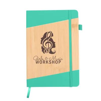 Hardcover Journal Bamboo Look Polyurethane - 5.75 x 8.25 in