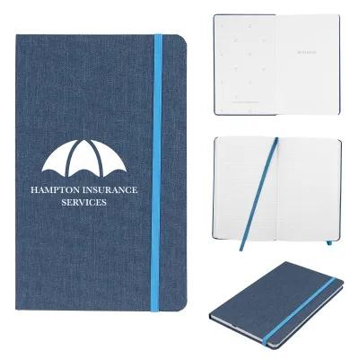 Hardcover Journal rPET Fabric Cover - 5 x 8 in