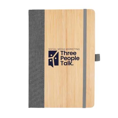 Hardcover Journal Bamboo rPET Cover - 5.5 x 8.25 in - product view 12