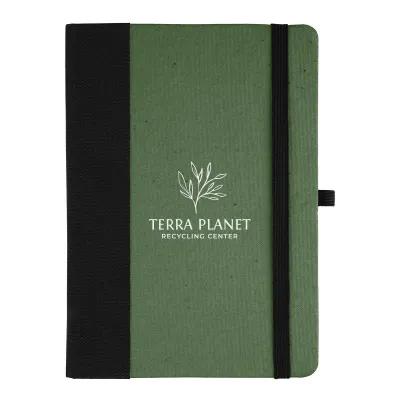 Hardcover Journal Pulp Cover Elastic Strap - 5 x 7 in - product view 3