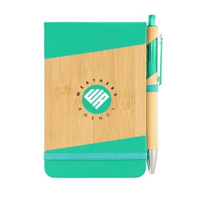 Jotter Bamboo Look with Pen Set - 4 x 6 in - product view 7