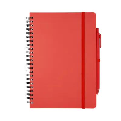 Spiral Notebook with Pen Recycled PP Cover - 5¾ x 8¼ in - product view 11