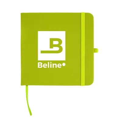 Journal Recycled PU Square with Elastic Pen Loop - 4¾ x 4¾ in