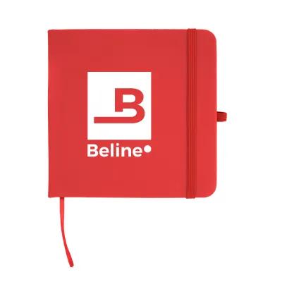 Journal Recycled PU Square with Elastic Pen Loop - 4¾ x 4¾ in - product view 4