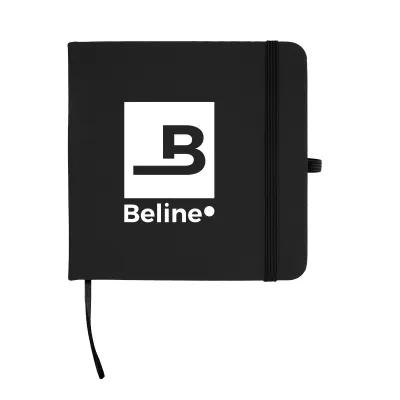 Journal Recycled PU Square with Elastic Pen Loop - 4¾ x 4¾ in - product view 7