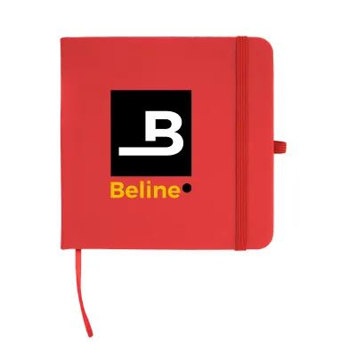 Journal Recycled PU Square with Elastic Pen Loop - 4¾ x 4¾ in - product view 17