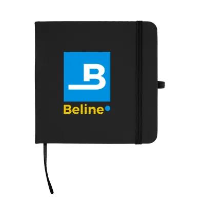 Journal Recycled PU Square with Elastic Pen Loop - 4¾ x 4¾ in - product view 26