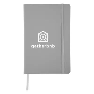 Journal Recycled PU 96 Page with Gusseted Pocket - 5¾ x 8½ in - product view 11