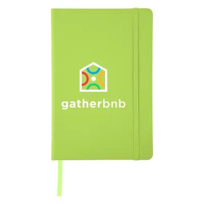 Journal Recycled PU 96 Page with Gusseted Pocket - 5¾ x 8½ in - product view 14