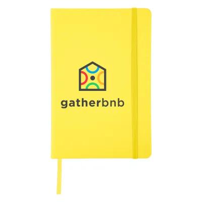 Journal Recycled PU 96 Page with Gusseted Pocket - 5¾ x 8½ in - product view 17