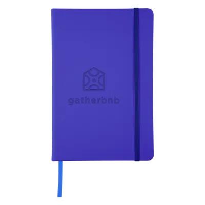 Journal Recycled PU 96 Page with Gusseted Pocket - 5¾ x 8½ in - product view 25