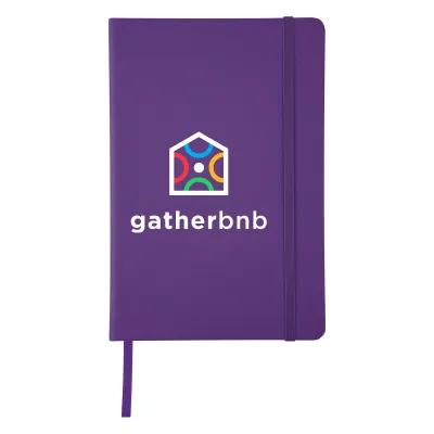 Journal Recycled PU 96 Page with Gusseted Pocket - 5¾ x 8½ in - product view 31