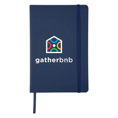 Journal Recycled PU 96 Page with Gusseted Pocket - 5¾ x 8½ in - product view 34