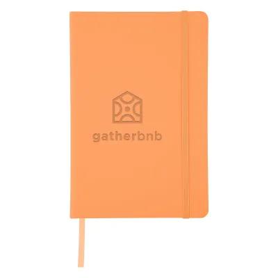 Journal Recycled PU 96 Page with Gusseted Pocket - 5¾ x 8½ in - product view 38