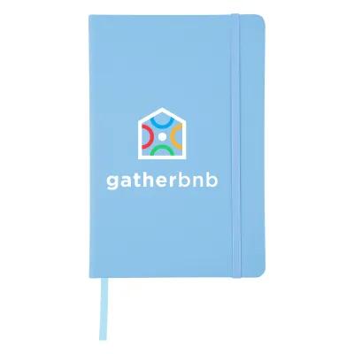 Journal Recycled PU 96 Page with Gusseted Pocket - 5¾ x 8½ in - product view 40