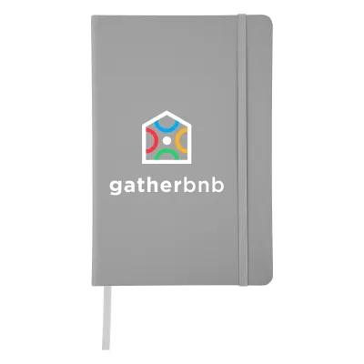 Journal Recycled PU 96 Page with Gusseted Pocket - 5¾ x 8½ in - product view 46