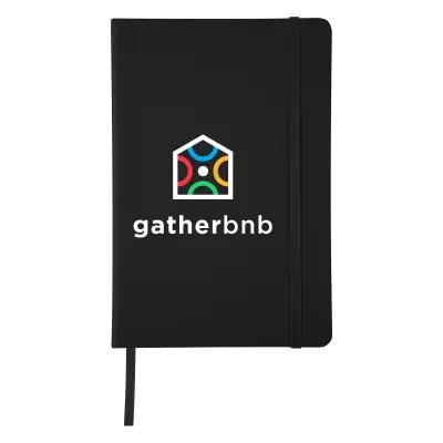 Journal Recycled PU 96 Page with Gusseted Pocket - 5¾ x 8½ in - product view 50