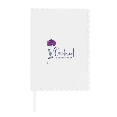 Journal Recycled PU Scalloped Edge with Ribbon Bookmark - 5 x 7 in - product view 8
