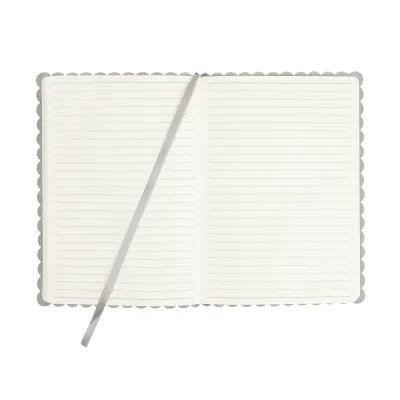 Journal Recycled PU Scalloped Edge with Ribbon Bookmark - 5 x 7 in - product view 12