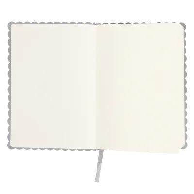 Journal Recycled PU Scalloped Edge with Ribbon Bookmark - 5 x 7 in - product view 18