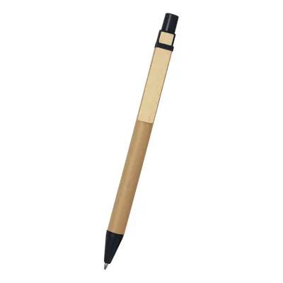 Pen Paper Barrel with Wooden Clip Plunger Action - 5½ in - product view 2