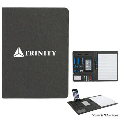 Padfolio Tech Polyester with Phone Stand - 9½ x 13 in