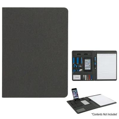 Padfolio Tech Polyester with Phone Stand - 9½ x 13 in - product view 2