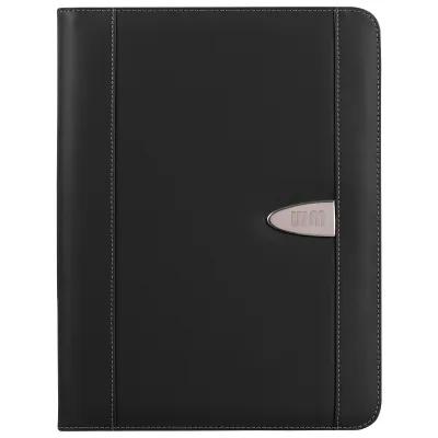 Portfolio Bonded Leather Zippered with Calculator - 10 x 13.25 in - product view 2