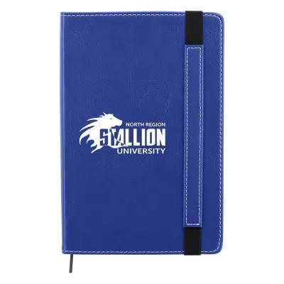 Journal Polyurethane Cover with Expandable Pocket - 5.75 x 8.5 in