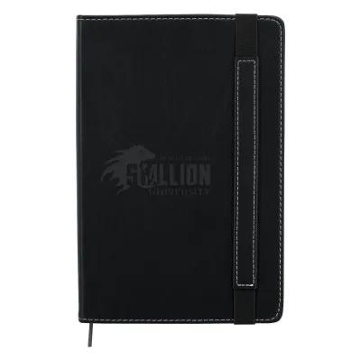 Journal Polyurethane Cover with Expandable Pocket - 5.75 x 8.5 in - product view 6