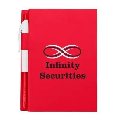 Notebook Cardboard Cover with Matching Pen - 4.5 x 6 in - product view 2