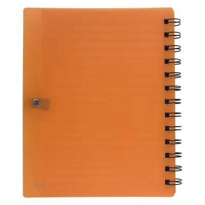 Notebook Tri-Pocket Polyurethane Cover with Pen - 5 x 7 in - product view 5
