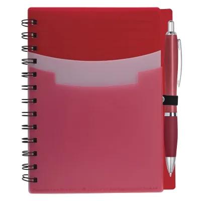 Notebook Tri-Pocket Cover with Satin Finish Pen - 5 x 7 in - product view 8