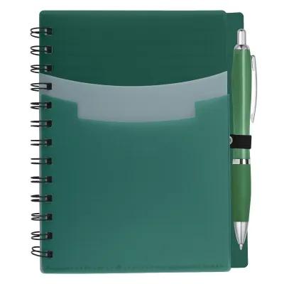 Notebook Tri-Pocket Cover with Satin Finish Pen - 5 x 7 in - product view 9