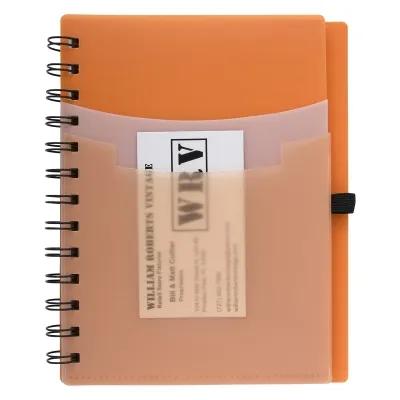 Notebook Tri-Pocket Cover with Satin Finish Pen - 5 x 7 in - product view 12