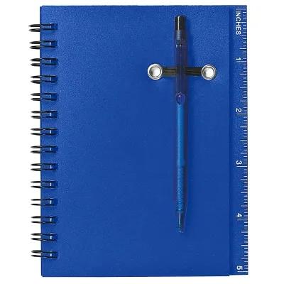Spiral Notebook with Pen and Ruler - 4 x 5 in - product view 2