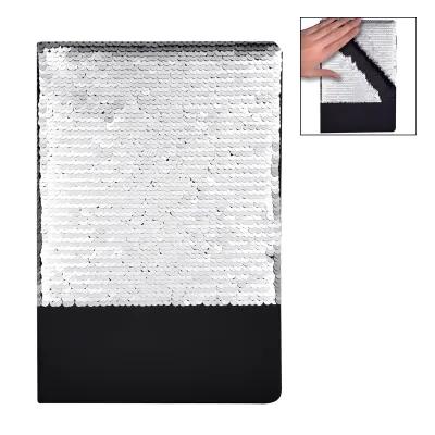 Flip Sequin Notebook with Color Change - 5.625 x 8.5 in - product view 2