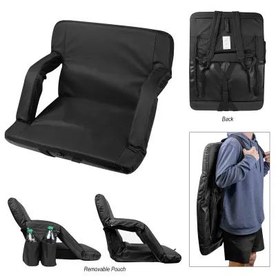 Portable Reclining Stadium Chair - 14 x 25 x 17 in - product view 2