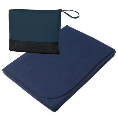 Travel Blanket with Zippered Mesh Bag - 43 x 60 in - product view 5