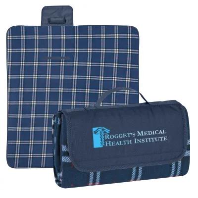 Picnic Blanket Roll-Up Water-Resistant rPET - 52 x 47 in - product view 2