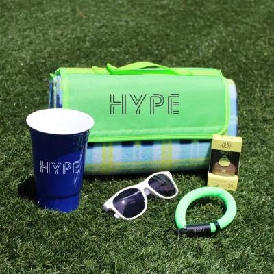 Picnic Blanket Roll-Up Water-Resistant rPET - 52 x 47 in - product view 4