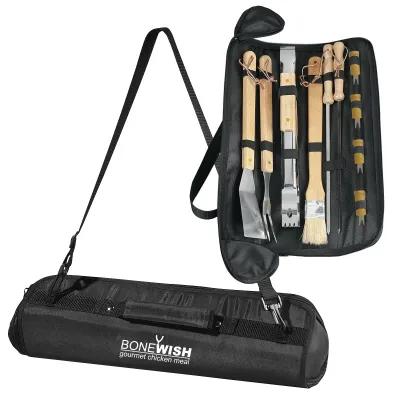 BBQ Grilling Set with Carrying Case - 17 x 5 x 3 in