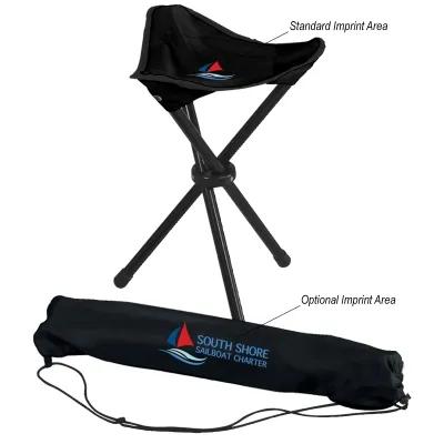 Folding Tripod Stool with Carrying Bag - 11 x 11 in Seat - product view 3