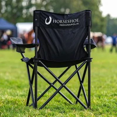 Folding Chair with Cup Holders and Carrying Bag - 32 x 34 x 20 in - product view 8