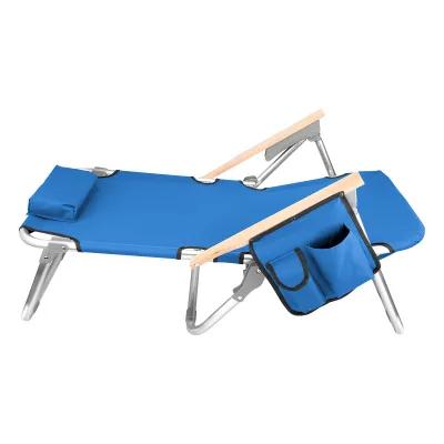 Portable Beach Chair Aluminum Frame Pine Arms - 24.75 x 28.75 x 7.75 in - product view 3