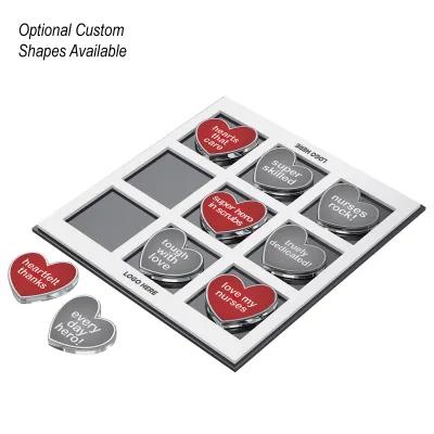Tic-Tac-Toe Acrylic Game with Game Pieces - 8.25 x 7.75 x 0.5 in - product view 1