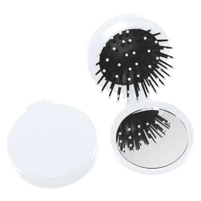 Compact Mirror with Hair Brush - 2.25 in Diameter - product view 3
