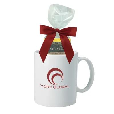 Ceramic Mug with Tea Sampler Gift Set - 3.75 in