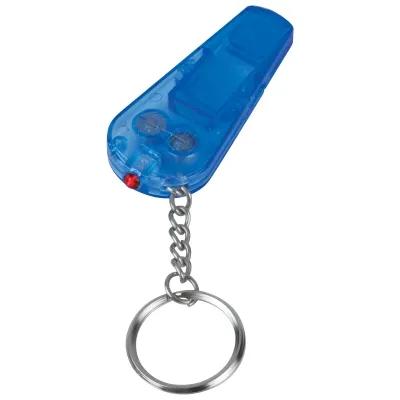 LED Safety Whistle Keychain with Red Light - 2.5 in - product view 2