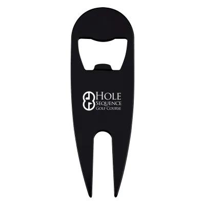 Divot Tool Aluminum Bottle Opener Combo - 3.88 in
